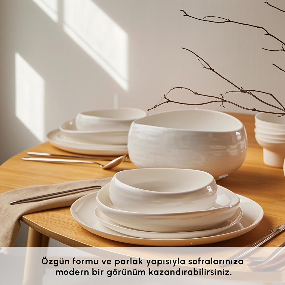 Karaca Red Carpet Earth Collection Clay 55 Parça 12 Kişilik Yemek Takımı - 2