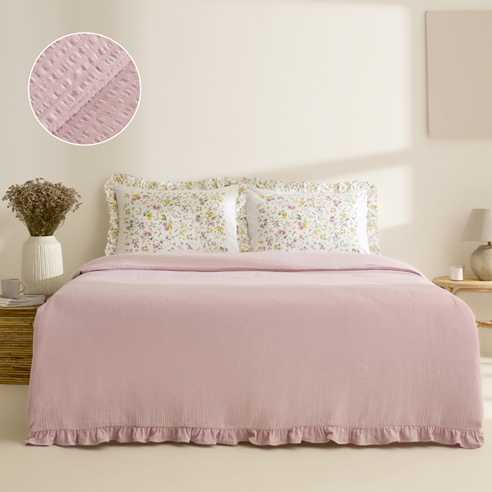Karaca Home Daisy %100 Pamuk Çift Kişilik Nevresim Takımı Mint