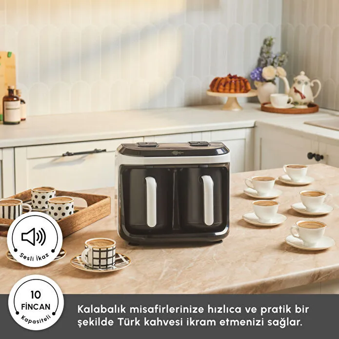 Karaca Hatır Hüp Düet Aroma İkili Türk Kahve Makinesi White - 3