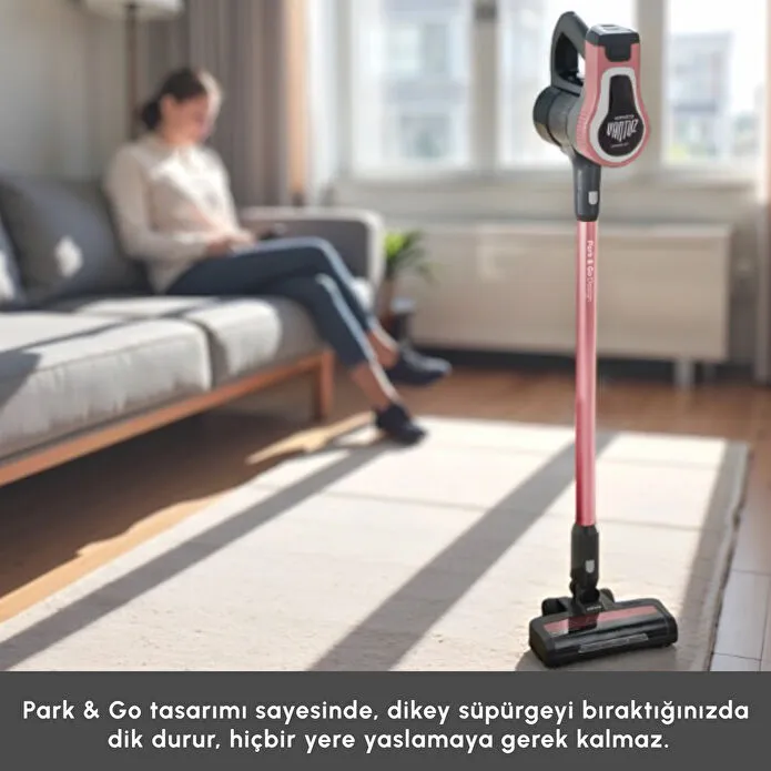 Karaca Vantuz Power Up Dikey Süpürge Rosegold - 3