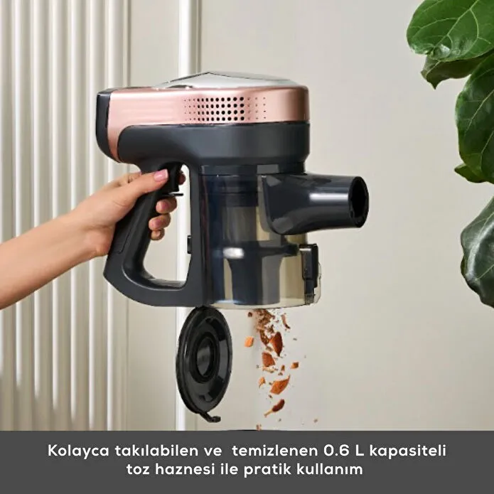 Karaca Vantuz Power Up Dikey Süpürge Rosegold - 4