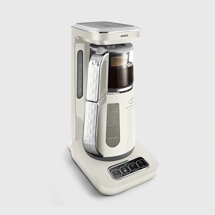 Karaca Çaysever Robotea Pro Quartz 4 in 1 Konuşan Çay Makinesi Creamy - 2