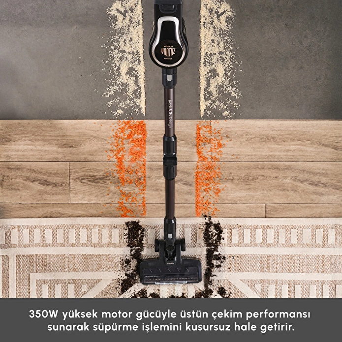 Karaca Vantuz Power Up Pro Dikey Süpürge Black Chrome - 3