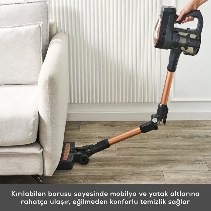 Karaca Vantuz Power Up Pro Dikey Süpürge Black Copper - 4