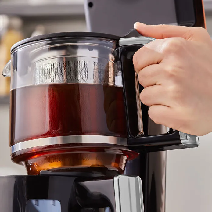 Karaca Çaysever Robotea Pro Quartz 4 in 1 Konuşan Çay Makinesi Black Chrome - 2